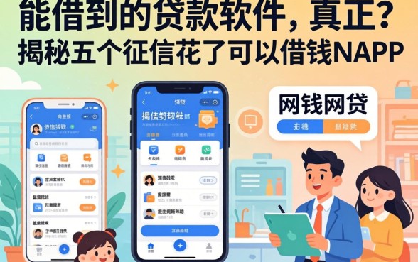 真正能借到的贷款软件，揭秘五个征信花了可以借钱的网贷app