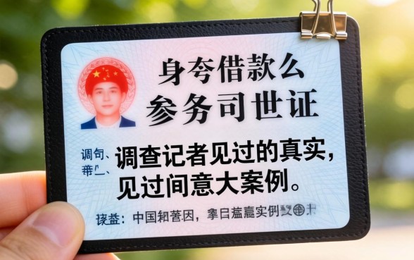 临时身份证可以借款么？一个调查记者见过的真实案例