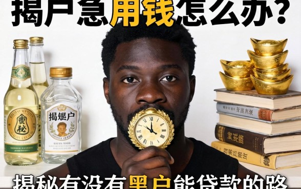 黑户急用钱怎么办?揭秘有没有黑户能贷款的路子