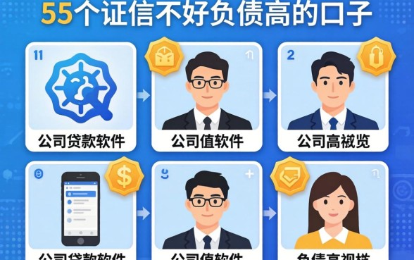大公司贷款软件,概览5个征信不好负债高的口子