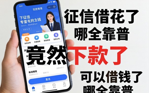 我征信花了竟然下款了，手机上可以借钱的app哪个靠谱