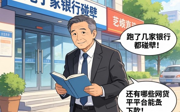 今年55岁了，跑了几家银行都碰壁，还有哪些网贷平台能下款？