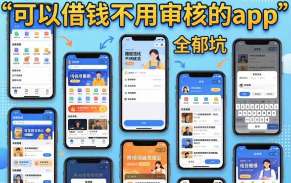 我试了十几个平台才发现，那些所谓“可以借钱不用审核的app”全是坑