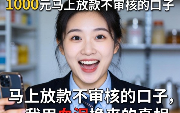 借款1000元马上放款不审核的口子，我用血泪换来的真相