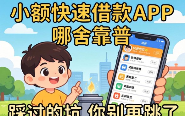 网上小额快速借款app哪个靠谱？我踩过的坑你别再跳了