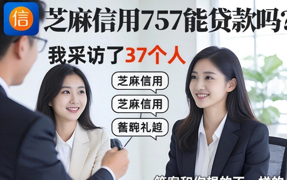 芝麻信用757能贷款吗?我采访了37个人,答案和你想的不一样