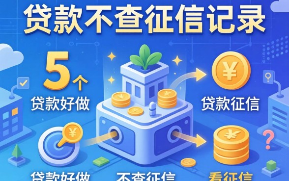 怎样贷款不查征信记录，整合5个贷款好做不看征信的平台