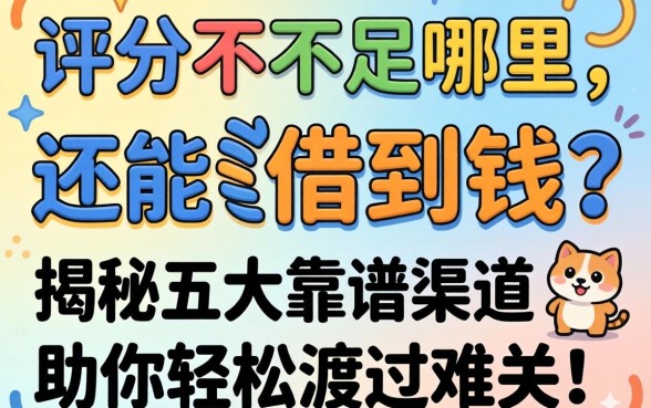 综合评分不足哪里还能借到钱？揭秘五大靠谱渠道，助你轻松渡过难关！