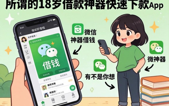 我翻遍了微信里有什么借钱的，发现所谓的18岁借款神器快速下款app根本不是你想的那样