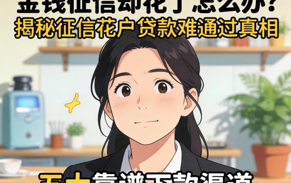 急需用钱征信却花了怎么办？揭秘征信花户贷款难通过的真相与五大靠谱下款渠道