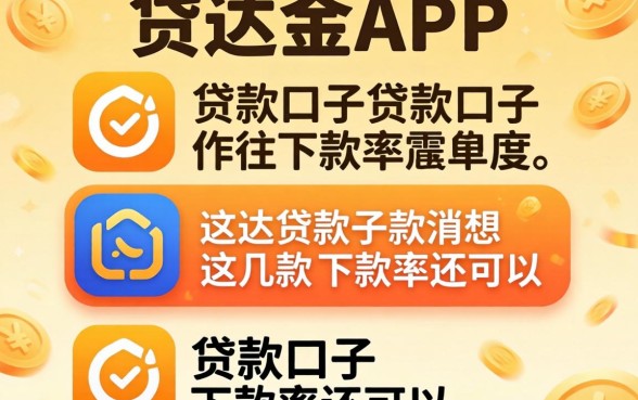 类似易达金app一样的贷款口子这几款下款率还可以