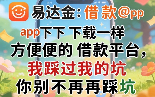 找像易达金借款app下载一样方便的借款平台，我踩过的坑你别再踩