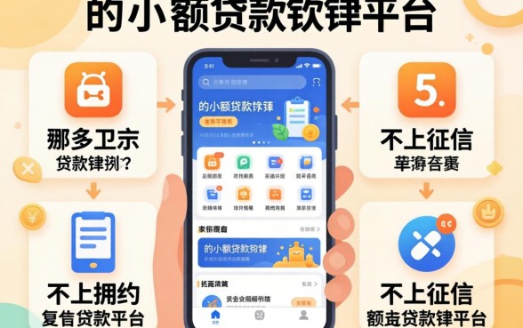 好用的小额贷款软件有哪些平台，枚举五个不上征信的贷款平台