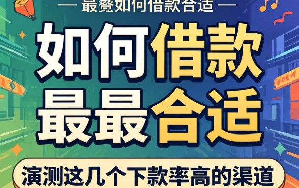 大额如何借款最合适？实测这几个下款率高的渠道