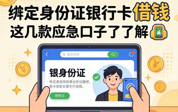 无需绑定身份证银行卡借钱，这几款应急口子了解一下