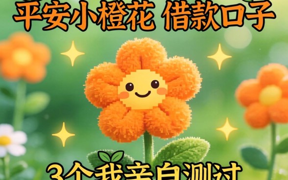 像平安小橙花一样的借款口子,这3个我亲自测过