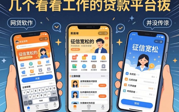 我试了几个不看工作的贷款平台，发现对征信宽松的网贷软件并没有传说中那么可怕