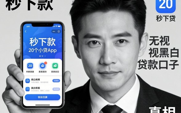 我试了网上传的秒下款的20个小贷app,发现无视黑白贷款口子的真相很扎心