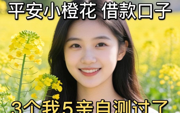 像平安小橙花一样的借款口子,这3个我亲自测过