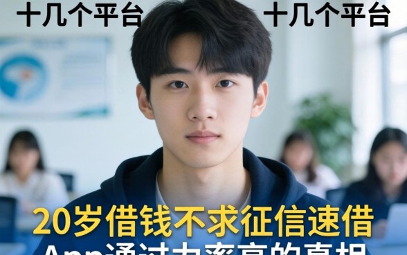 我试了十几个平台,发现20岁借钱不求征信速借app通过率高的真相
