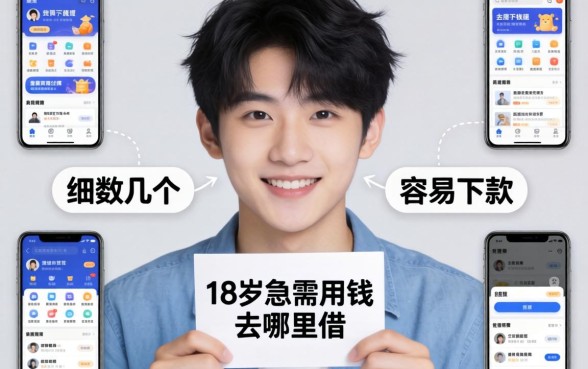 刚满18岁急需用钱去哪里借？细数几个容易下款的平台