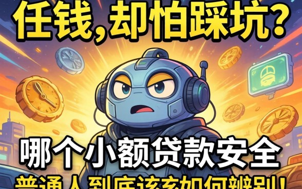 急需用钱却怕踩坑？哪个小额贷款安全，普通人到底该如何辨别？