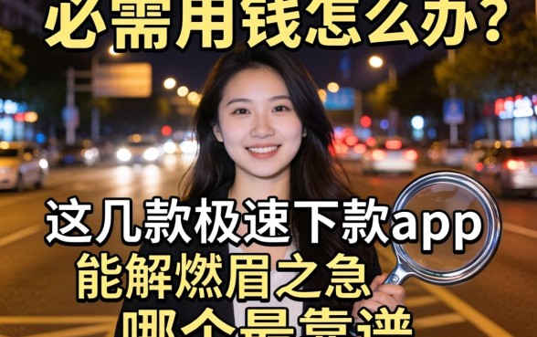 深夜急需用钱怎么办？这几款极速下款的app能解燃眉之急吗？哪个最靠谱？