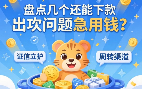 征信出现问题急用钱？盘点几个还能下款的周转渠道