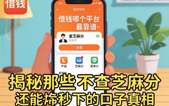 手机上借钱哪个平台最靠谱？揭秘那些不查芝麻分还能秒下的口子真相