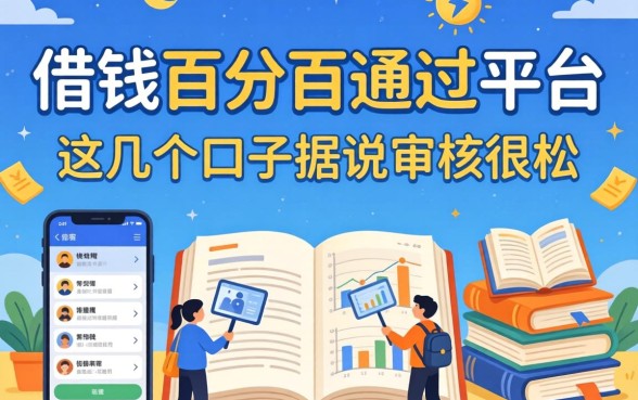 揭秘借钱百分百通过的平台：这几个口子据说审核很松