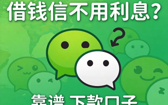 微信借钱不用利息？分享几个靠谱的下款口子