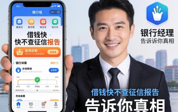 什么app借钱快不查征信报告？银行经理告诉你真相
