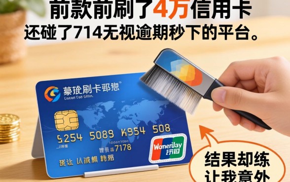 我放款前刷了4万信用卡，还碰了714无视逾期秒下的平台，结果却让我意外