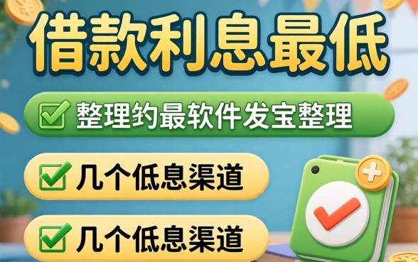 什么软件可以借款利息最低？整理了几个低息渠道分享