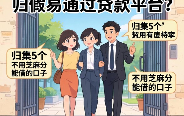 门槛低易通过的贷款平台有,归集5个不用芝麻分能借的口子