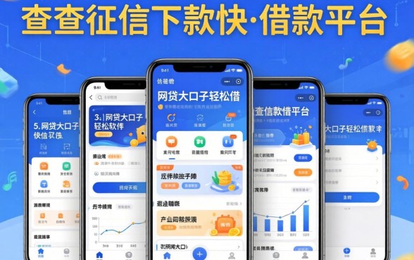 不查征信下款快的借款平台有哪些，陈列5个网贷大口子轻松借软件