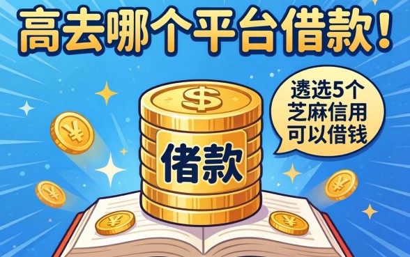 负债高去哪个平台借款合适，遴选5个芝麻信用可以借钱的平台