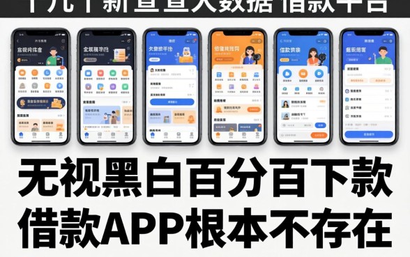 我试了十几个所谓不查大数据的借款平台，发现无视黑白百分百下款的借款app根本不存在