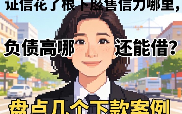 征信花了和负债高哪里还能借？盘点几个下款案例