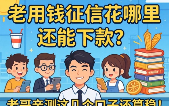 急用钱征信花哪里还能下款？老哥亲测这几个口子还算稳！