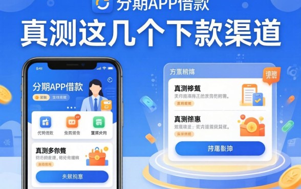像马上分期app一样的借款软件：实测这几个下款渠道