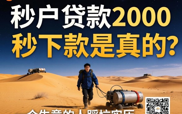 黑户贷款2000秒下款是真的吗?一个生意人的踩坑实录