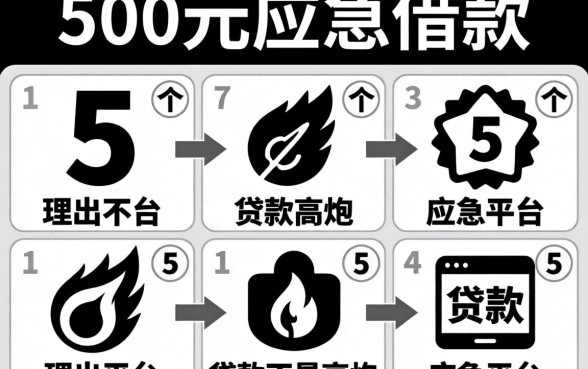 500元应急借款，理出5个黑白贷款不是高炮的平台