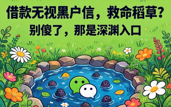 微信借款无视黑户是救命稻草？别傻了，那是深渊入口