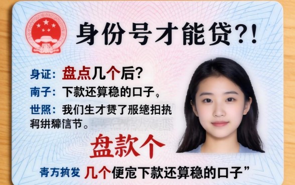 只要有身份证号就能贷？盘点几个下款还算稳的口子