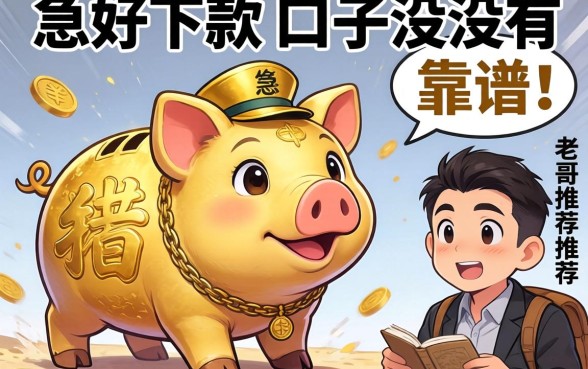 急用钱像金小豚那种好下款的口子有没有？老哥推荐几个靠谱的！