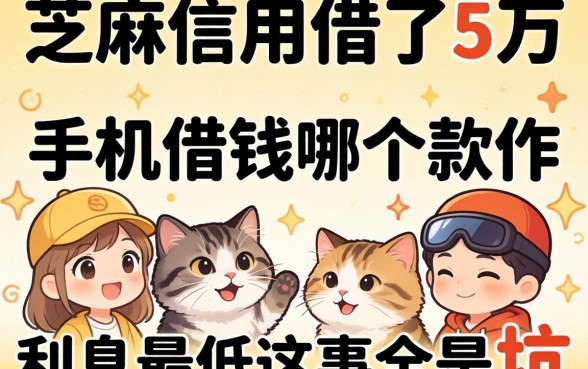 我用芝麻信用借了5万，发现手机借钱哪个软件利息最低这事全是坑