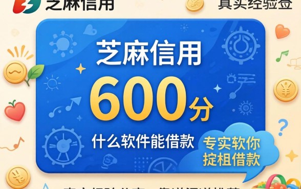 芝麻信用600分什么软件能借款？真实经验分享与靠谱渠道推荐