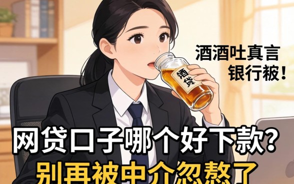 银行经理酒后吐真言：网贷口子哪个好下款？别再被中介忽悠了