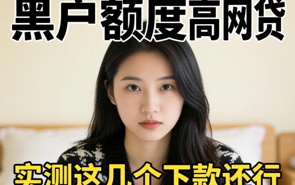 揭秘2026黑户额度高的网贷有哪些，实测这几个下款还行